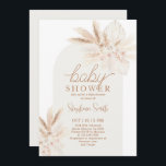 Boho Pampas Genre Neutre Baby shower Invitation<br><div class="desc">Invitation Baby shower Boho Pampas</div>