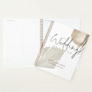 Boho Pampas Grasses Noms Date Wedding planner