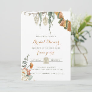 Boho Pampas Invitation de la douche nuptiale Moody