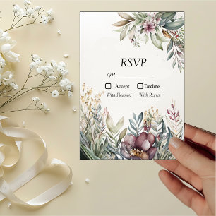 BOHO Pastel Jardin Couleurs Mariage RSVP
