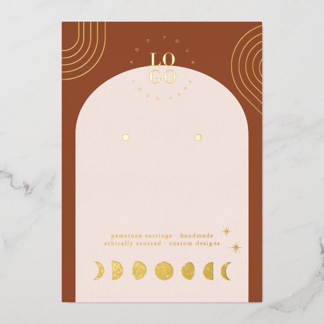 Boho Phase de Lune | Carte de Présentation pour Bo (Recto)