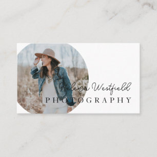 Boho Photo Petit Carte de visite