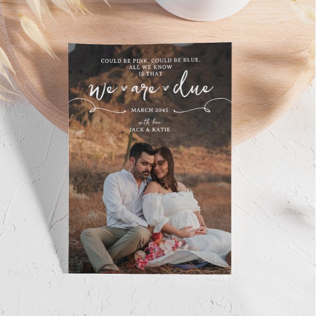 Boho Premier bébé Faire-part de grossesse neutre (Créateur téléchargé)