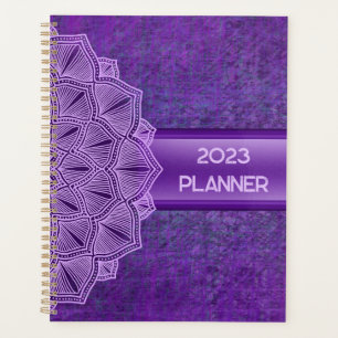 Boho Purple Mandala 2023 Planificateur