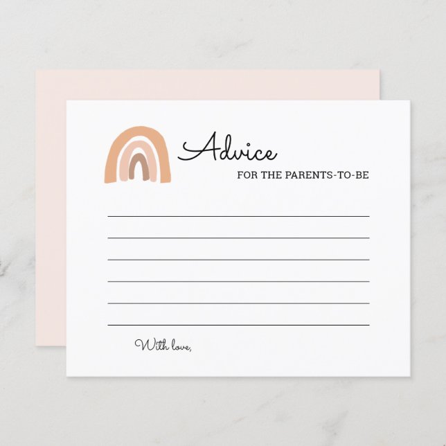 Boho Rainbow Conseil Bébé Pour Les Parents À Être (Devant / Derrière)