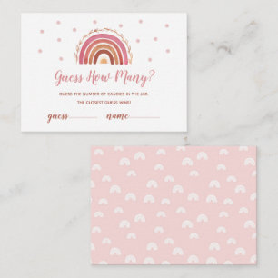 Boho Rainbow Devine Combien De Candies Carte De Je