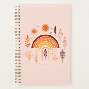 Boho Rainbow Earthy Plantes Weekly Planner