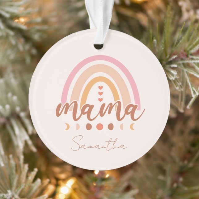 Boho Rainbow Mama avec phases de lune (Arbre)