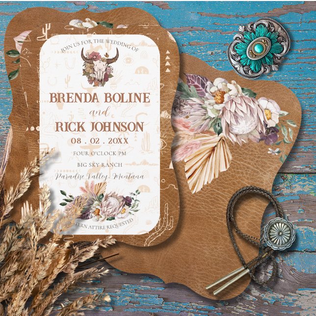 Boho Ranch Faire-part de mariage (Créateur téléchargé)