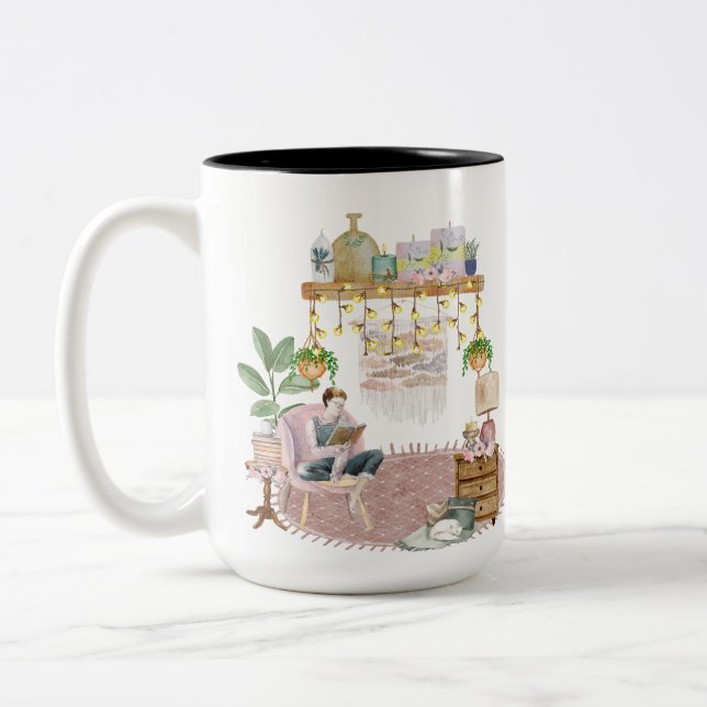 Boho Reading Room Mug (Gauche)
