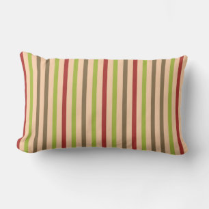 Boho Retro Moderne Stripe Lance Oreiller