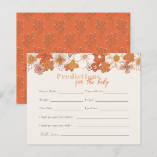 Boho Retro Super Floral prédictions bébé