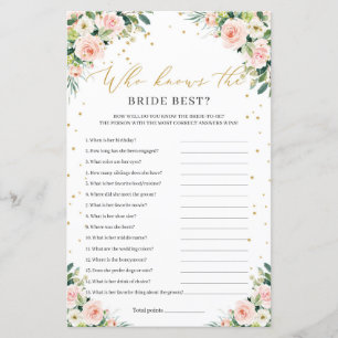 Boho rose floral rousse qui connaît mieux la marié