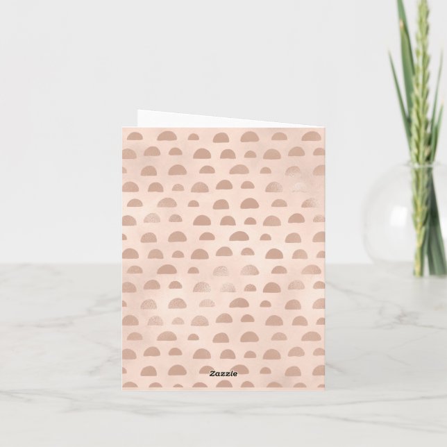 Boho Rose Gold Formes Abstraites (Dos)