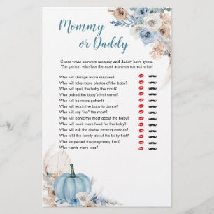 Boho Rustic Citrouille Automne Jeux pour maman ou