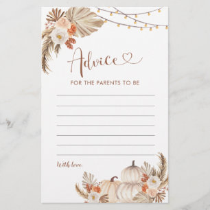 Boho Rustic Citrouille Fall in Love Conseil pour l