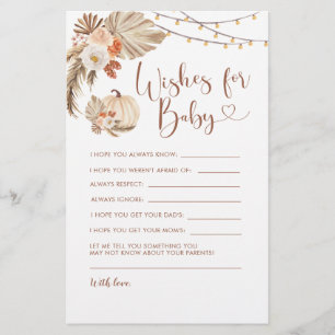 Boho Rustic Citrouille Fall in Love Wives for Baby