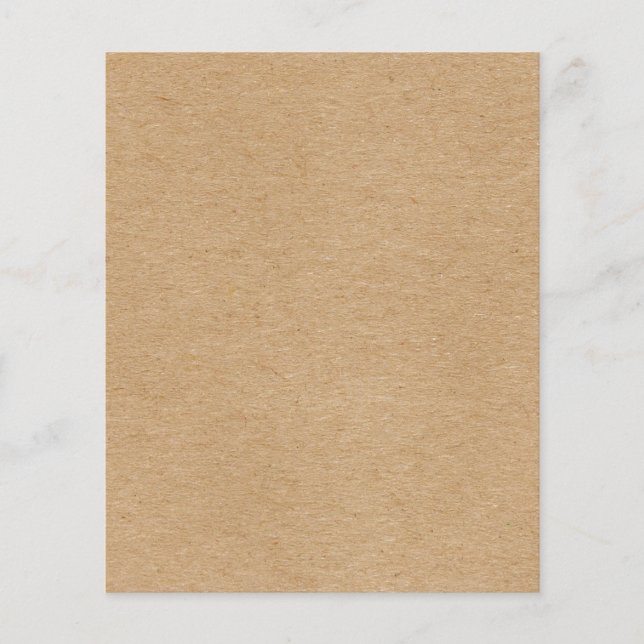 Boho rustique Kraft simple et élégant (Devant)