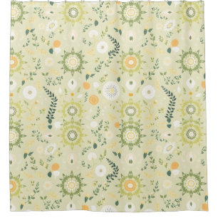 Boho Sage Green Mandala Douche rideau