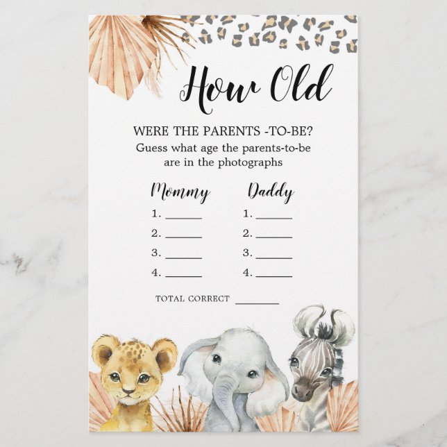 Boho Sage Green Safari Oh Garçon Comment vieux par (Devant)