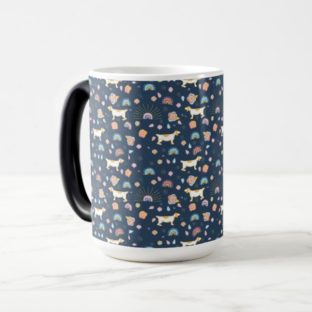 boho sans couture motif abstrait tasses (Devant gauche)