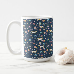 boho sans couture motif abstrait tasses