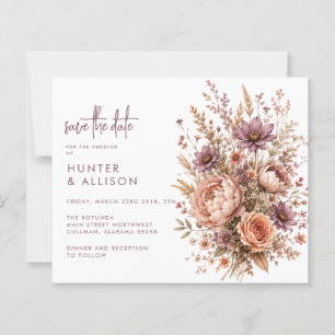Boho Save the Date Automne