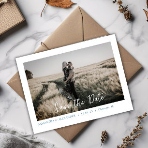 Boho Simple Enregistrer Notre Date Carte Postale P