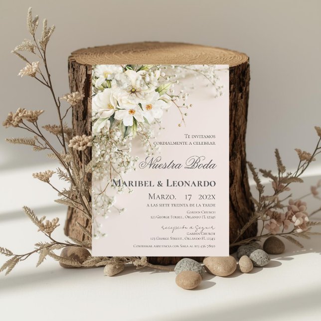 Boho Spanish Wedding Invitation (Créateur téléchargé)