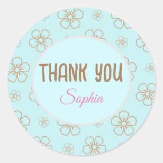 Boho Sticker Thank | Autocollant custom