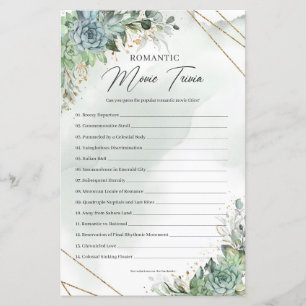 Boho succulent eucalyptus romantique Trivia