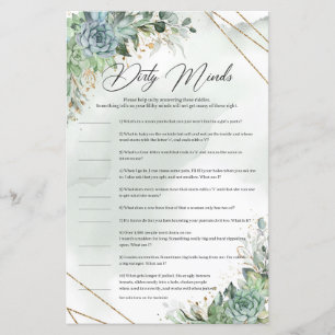 Boho succulents eucalyptus cadre or Dirty Mineurs