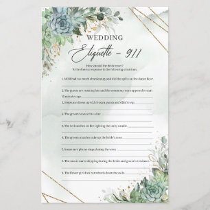 Boho succulents eucalyptus or Etiquette 911