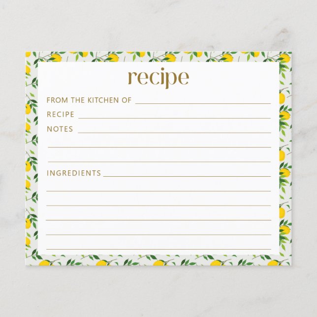 Boho Summer Lemon Fruit Fête des mariées Recette (Devant)