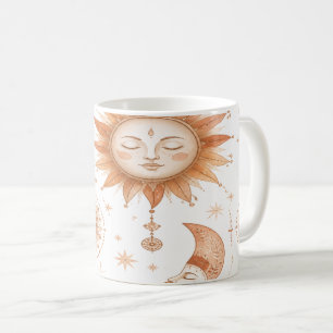 Boho Sun and Moon Celestial Mug