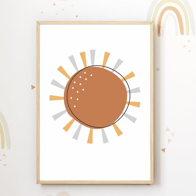 Boho Sun Nursery Poster Kids Room Decor (Créateur téléchargé)