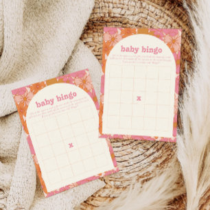 Boho Super Baby Baby shower de Bingo Carte de jeu