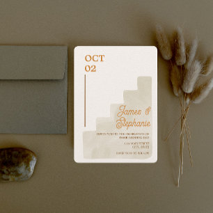 Boho Tan Ranch Invitations de mariage Mariage