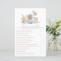 Boho Teddy Bear Au-Dessus Ou En-Dessous Du Jeu De 