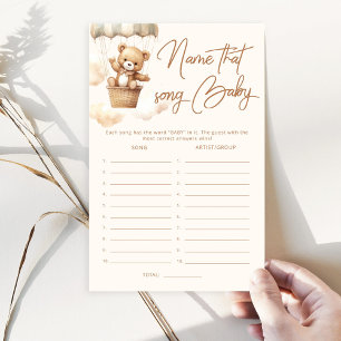 Boho Teddy bear Nom de la chanson jeu de baby show