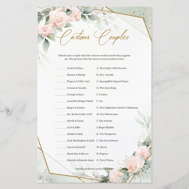 Boho tendance broussailleux et verdoyant Cartoon C (Devant)