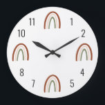 Boho Terracotta Arc-en-ciel Enfants Horloge murale<br><div class="desc">Nous ajoutons toujours de nouveaux designs chaque jour !</div>