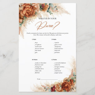 Boho Terracotta et verdure Ce qui est dans votre s