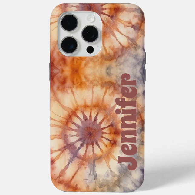 Boho Tie Dye personnalisé iPhone / coque ipad (Verso)