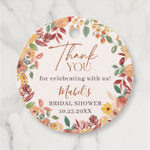 Boho Tombez Amoureux Fleurs Peintes Étiquette de R