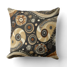 Boho Tribal Paisley & Mandala Coussin