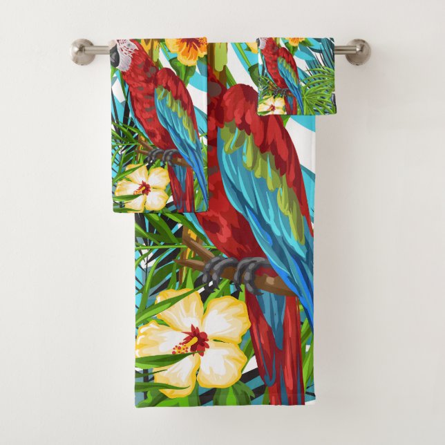 Boho tropical Hawaiian jungle motif Hibiscus (En situation)