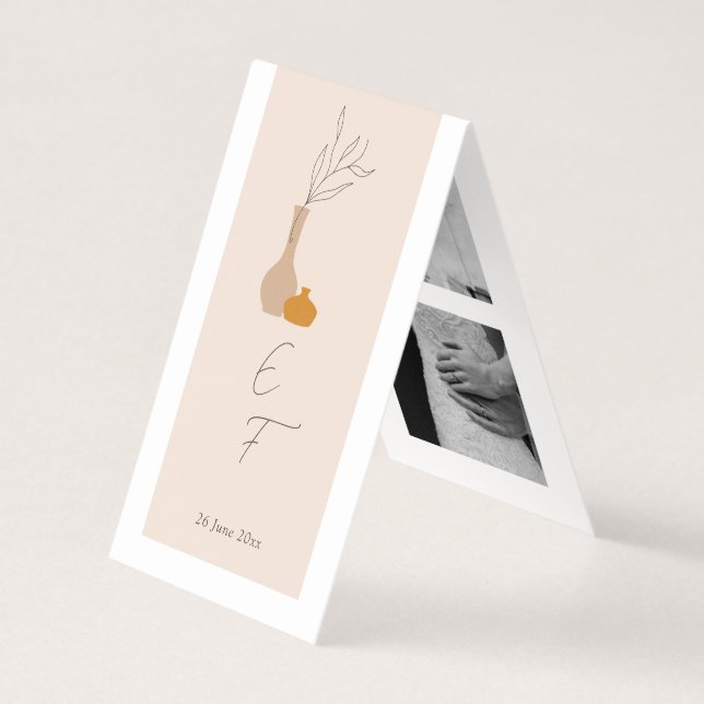 Boho Vases minimalistes Photo Strip Signet plié (Front)