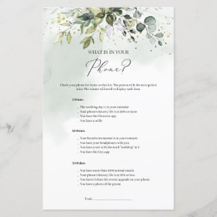 Boho verdure feuillage What's On Your Phone jeu