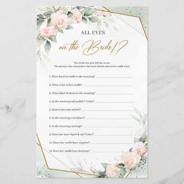 Boho vert rose vif Tous les yeux sur la mariée (Devant)